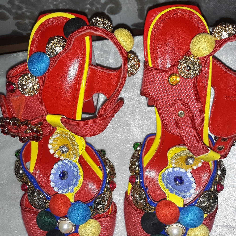 Nwot heavily embellished shoes size 36 us 6